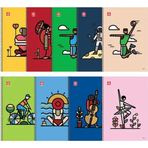 Typotrust Σπιράλ Τετράδιο Ριγέ Α4 2 Θεμάτων 4542-15 Special Human (Διάφορα Σχέδια/Χρώματα)