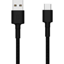 Xiaomi Cable Original Braided Usb Type C Braided USB 2.0 Cable USB-C male - USB-A 18W Μαύρο 1m SJV4109GL