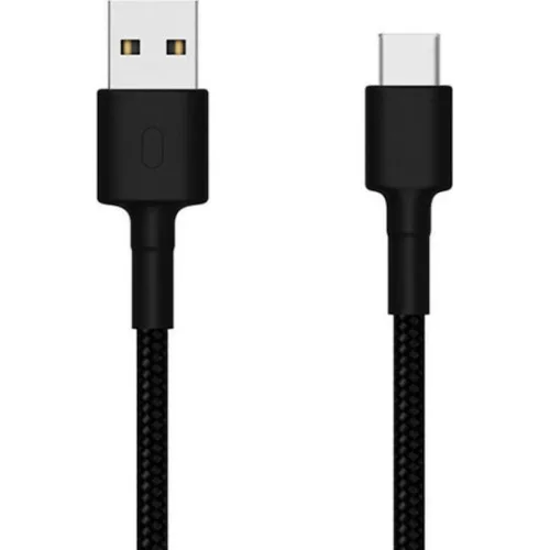 Xiaomi Cable Original Braided Usb Type C Braided USB 2.0 Cable USB-C male - USB-A 18W Μαύρο 1m SJV4109GL