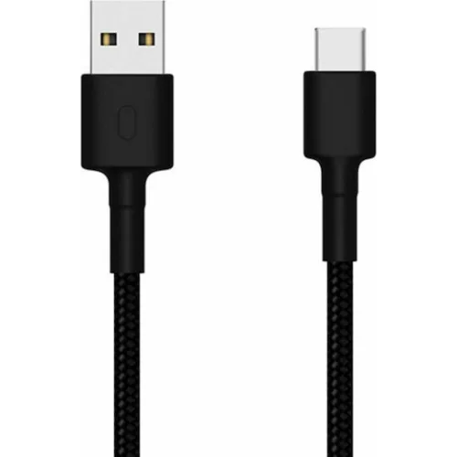 Xiaomi Cable Original Braided Usb Type C Braided USB 2.0 Cable USB-C male - USB-A 18W Μαύρο 1m SJV4109GL