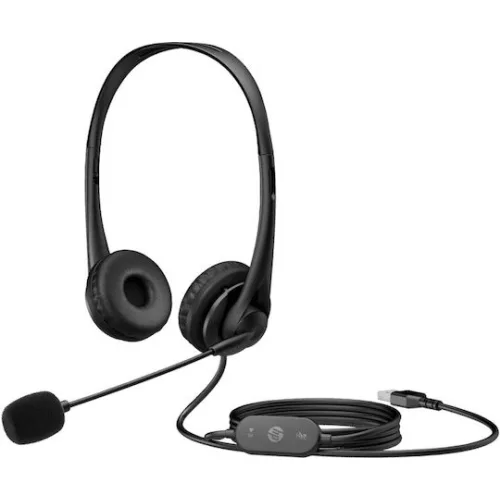 HP G2 On Ear Multimedia Ακουστικά με μικροφωνο και σύνδεση USB-A