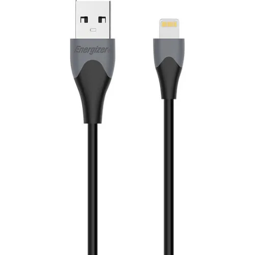 Energizer Regular USB to Lightning Cable Μαύρο 1.2m (C61LIGBK4)