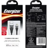 Energizer Regular USB to Lightning Cable Μαύρο 1.2m (C61LIGBK4)