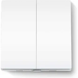 TP-LINK Tapo S220 v1 Χωνευτός Διακόπτης Τοίχου Φωτισμού Διπλός χωρίς Πλαίσιο Λευκός