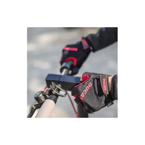 Ducati Κοντά Γάντια Ποδηλασίας Ενηλίκων Μαύρα