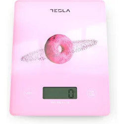 Tesla Ψηφιακή Ζυγαριά Κουζίνας 1gr/5kg Ροζ