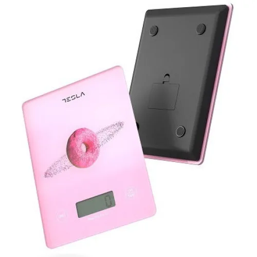 Tesla Ψηφιακή Ζυγαριά Κουζίνας 1gr/5kg Ροζ