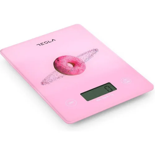 Tesla Ψηφιακή Ζυγαριά Κουζίνας 1gr/5kg Ροζ