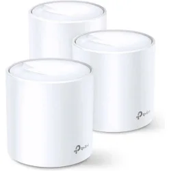 TP-LINK Deco X60 v3.20 WiFi Mesh Network Access Point Wi‑Fi 6 Dual Band (2.4 & 5GHz) σε Τριπλό Kit