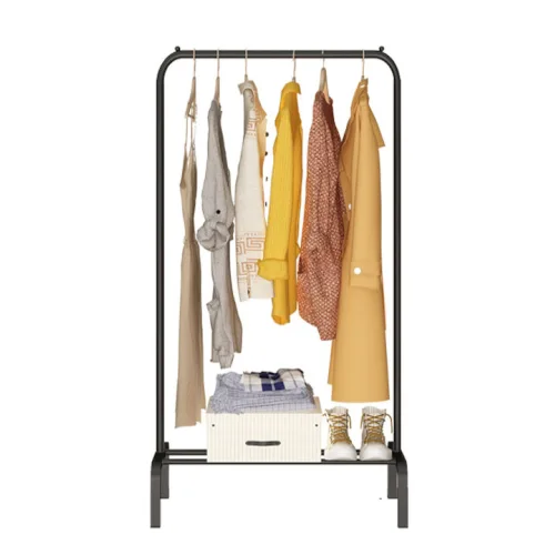 Bormann BPC2000 Κρεμάστρα Δαπέδου από Μέταλλο Μαύρη 80x45x160cm