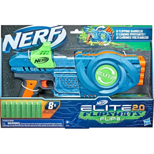 Nerf Εκτοξευτής Flip 8 Elite 2.0 για 8+ Ετών