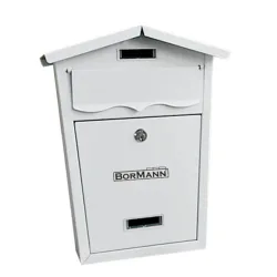 Bormann BMB1301 Γραμματοκιβώτιο Μεταλλικό σε Λευκό Χρώμα 36x29x10.5cm