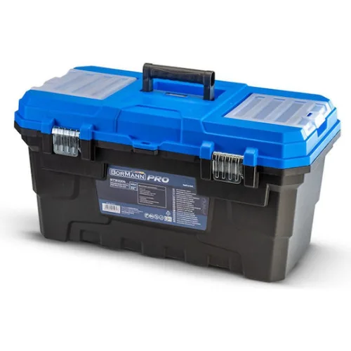 Bormann Pro BTB3314 Εργαλειοθήκη Χειρός Πλαστική με Ταμπακιέρα Π58.5xB32xΥ30cm