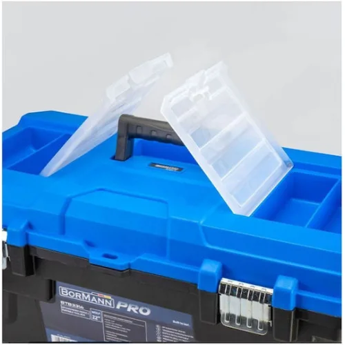 Bormann Pro BTB3314 Εργαλειοθήκη Χειρός Πλαστική με Ταμπακιέρα Π58.5xB32xΥ30cm