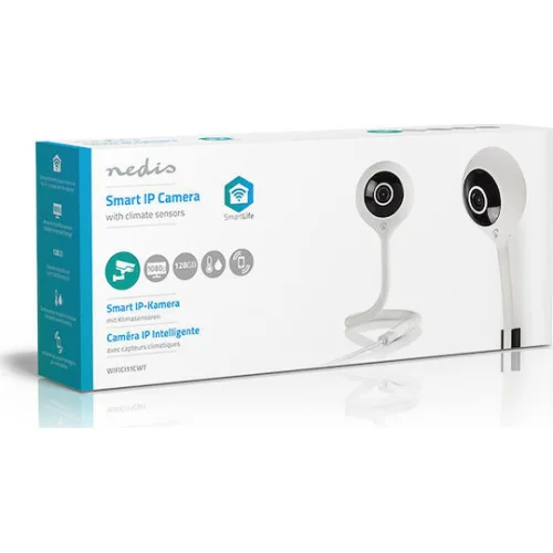 Nedis WIFICI11CWT IP Κάμερα Παρακολούθησης Wi-Fi Full HD 1080p με Αμφίδρομη Επικοινωνία
