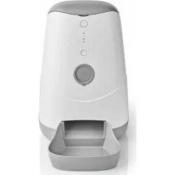 Nedis Αυτόματη Ταΐστρα από Πλαστικό ABS Αργού Ταΐσματος για Σκύλο & Γάτα 3.7lt 23cm σε Λευκό Χρώμα