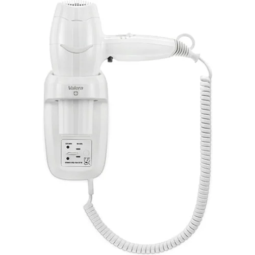 Valera Excel 1600 Σεσουάρ Ξενοδοχείου Λευκό 1.6kW με Σπειροειδές Καλώδιο έως 250εκ.