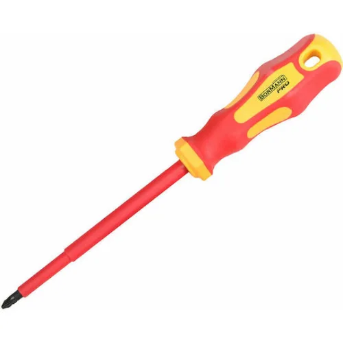 Bormann Pro Μαγνητικό Κατσαβίδι Ηλεκτρολόγου VDE 1000V Σταυρός με Μήκος 100mm BHT7096