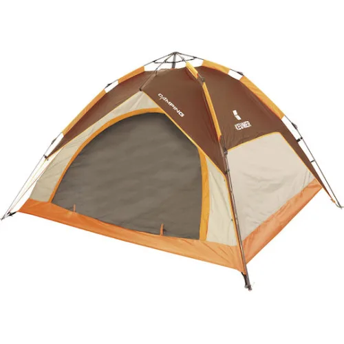 Keumer Αυτόματη Σκηνή Camping Igloo Καφέ 3 Εποχών για 3 Άτομα 210x210x140εκ.