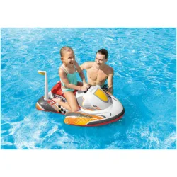 Intex Wave Rider Παιδικό Φουσκωτό Ride On Θαλάσσης Jet Ski με Χειρολαβές Κόκκινο 117εκ.