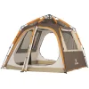 Keumer Αυτόματη Σκηνή Camping Μπεζ 3 Εποχών για 4 Άτομα 330x220x170εκ.
