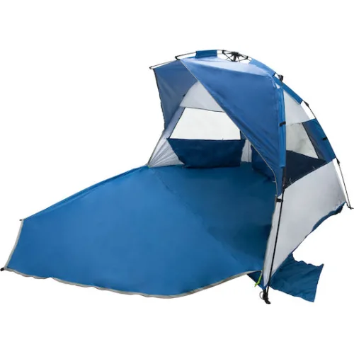 Keumer Σκηνή Παραλίας με Αυτόματο Μηχανισμό Μπλε 210x210x88εκ.
