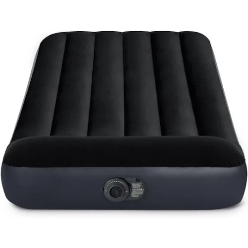 Intex Φουσκωτό Στρώμα Ύπνου Μονό με Ενσωματωμένη Αντλία Pillow Rest Classic 191x99x25εκ.