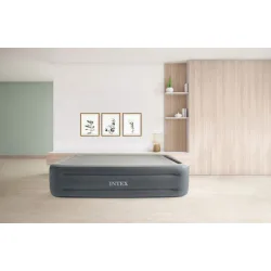 Intex Φουσκωτό Στρώμα Ύπνου με Ενσωματωμένη Ηλεκτρική Αντλία Essential Rest 203x152x46εκ.