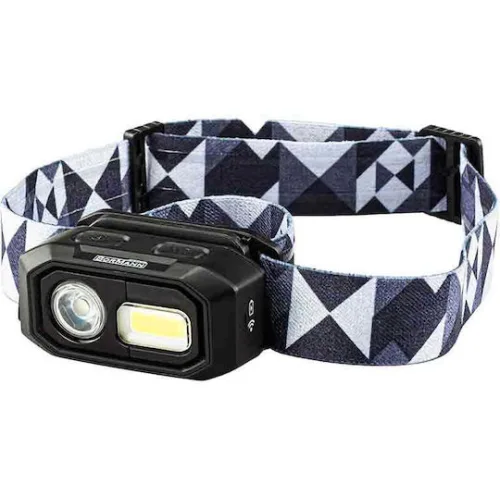 Bormann Επαναφορτιζόμενος Φακός Κεφαλής LED IP54 Διπλής Λειτουργίας με Μέγιστη Φωτεινότητα 480lm BPR6030