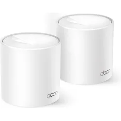 TP-LINK Deco X10 v1 WiFi Mesh Network Access Point Wi‑Fi 6 Dual Band (2.4 & 5GHz) σε Διπλό Kit Λευκό