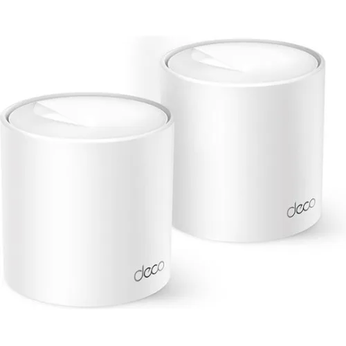 TP-LINK Deco X10 v1 WiFi Mesh Network Access Point Wi‑Fi 6 Dual Band (2.4 & 5GHz) σε Διπλό Kit Λευκό