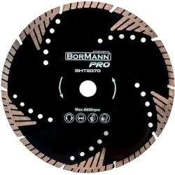 Bormann Pro BHT2070 Triangle Turbo Δίσκος Κοπής Δομικών Υλικών 115mm 043942