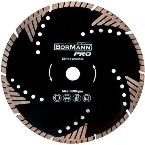 Bormann Pro BHT2070 Triangle Turbo Δίσκος Κοπής Δομικών Υλικών 115mm 043942