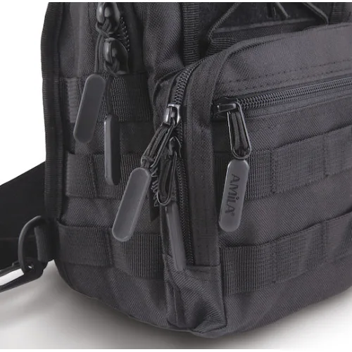 AMILA TACTICAL Στρατιωτικό Τσαντάκι Στήθους Μαύρο 7lt