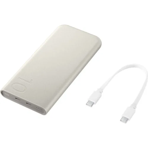 Samsung P3400 Power Bank 10000mAh 25W με 2 Θύρες USB-C Power Delivery Μπεζ