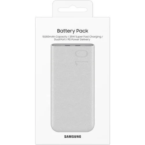 Samsung P3400 Power Bank 10000mAh 25W με 2 Θύρες USB-C Power Delivery Μπεζ