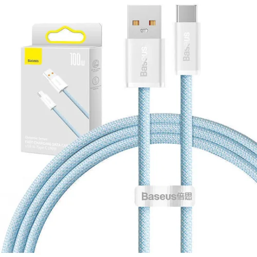 Baseus Dynamic Series USB 2.0 Cable USB-C male - USB-A 100W Μπλε 1m CALD000603