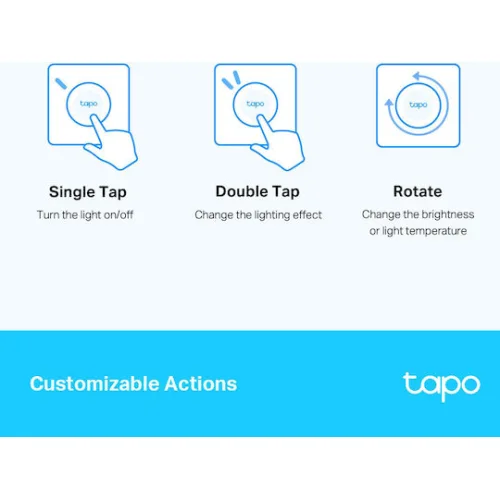 TP-LINK με Τηλεχειριστήριο Επιτοίχιο TAPO S200D