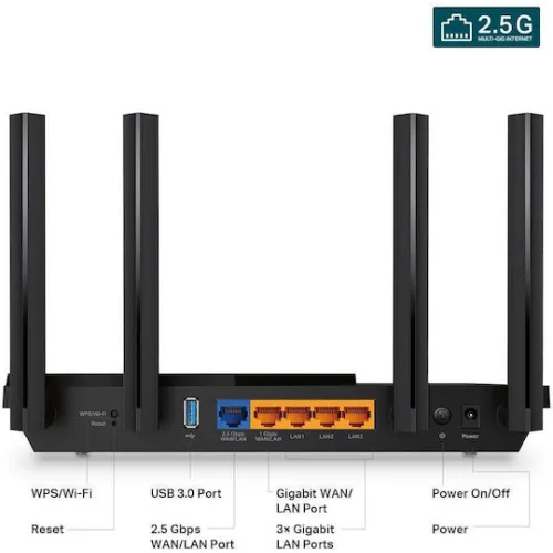 TP-LINK Archer AX55 Pro v1 Ασύρματο Router Wi‑Fi 6 με 5 Θύρες Gigabit