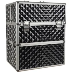 Soulima Μεταλλικό Βαλιτσάκι Αισθητικής Μαύρο Υ42.5xΠ35xΒ24.5εκ.