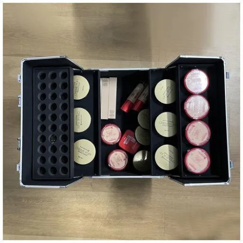 Soulima Μεταλλικό Βαλιτσάκι Αισθητικής Μαύρο Υ42.5xΠ35xΒ24.5εκ.