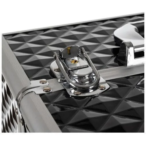 Soulima Μεταλλικό Βαλιτσάκι Αισθητικής Μαύρο Υ42.5xΠ35xΒ24.5εκ.