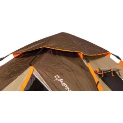 Keumer Αυτόματη Σκηνή Camping Igloo Καφέ με Διπλό Πανί 3 Εποχών για 3 Άτομα 210x210x125εκ.