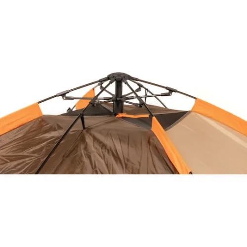 Keumer Αυτόματη Σκηνή Camping Igloo Καφέ με Διπλό Πανί 3 Εποχών για 3 Άτομα 210x210x125εκ.