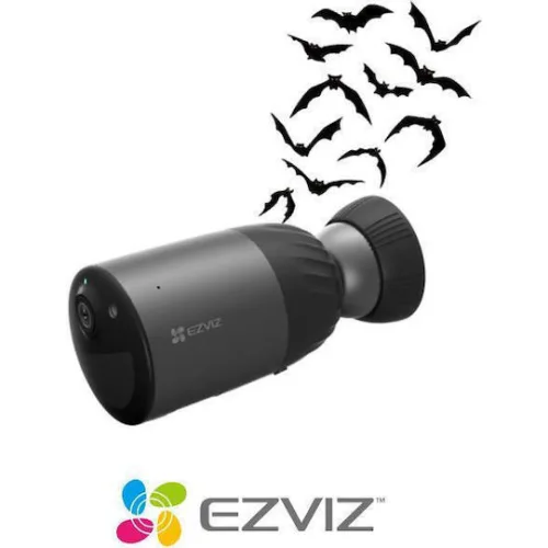 Ezviz CS-BC1C Pro IP Κάμερα Παρακολούθησης Wi-Fi 4K Αδιάβροχη Μπαταρίας με Αμφίδρομη Επικοινωνία και Φακό 2.8mm
