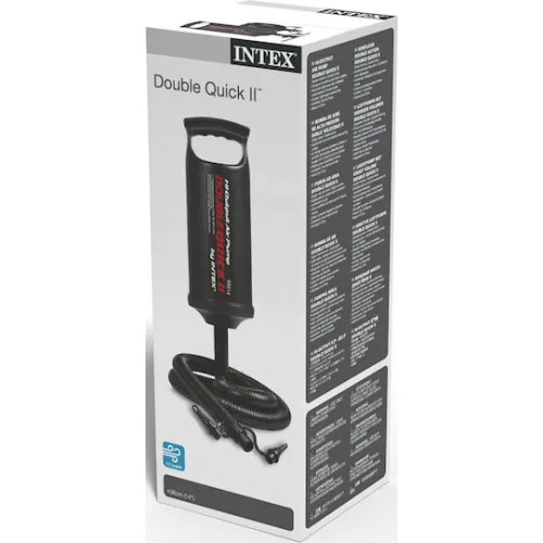 Intex Double Quick II Τρόμπα Χειρός για Φουσκωτά Διπλής Ενέργειας