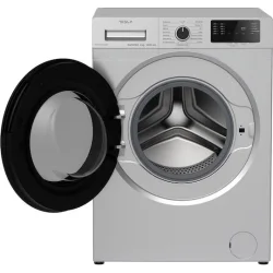 Tesla Πλυντήριο Ρούχων 8kg με Τεχνολογία Ατμού 1400 Στροφών Ασημί WF81460KSGR