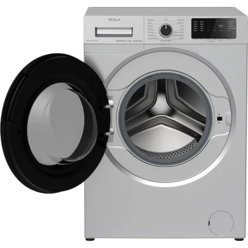 Tesla Πλυντήριο Ρούχων 8kg με Τεχνολογία Ατμού 1400 Στροφών Ασημί WF81460KSGR