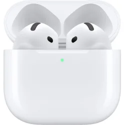 Apple AirPods 4 with Active Noise Cancellation Earbud Bluetooth Handsfree Ακουστικά με Αντοχή στον Ιδρώτα και Θήκη Φόρτισης Λευκά