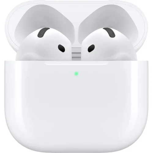 Apple AirPods 4 with Active Noise Cancellation Earbud Bluetooth Handsfree Ακουστικά με Αντοχή στον Ιδρώτα και Θήκη Φόρτισης Λευκά